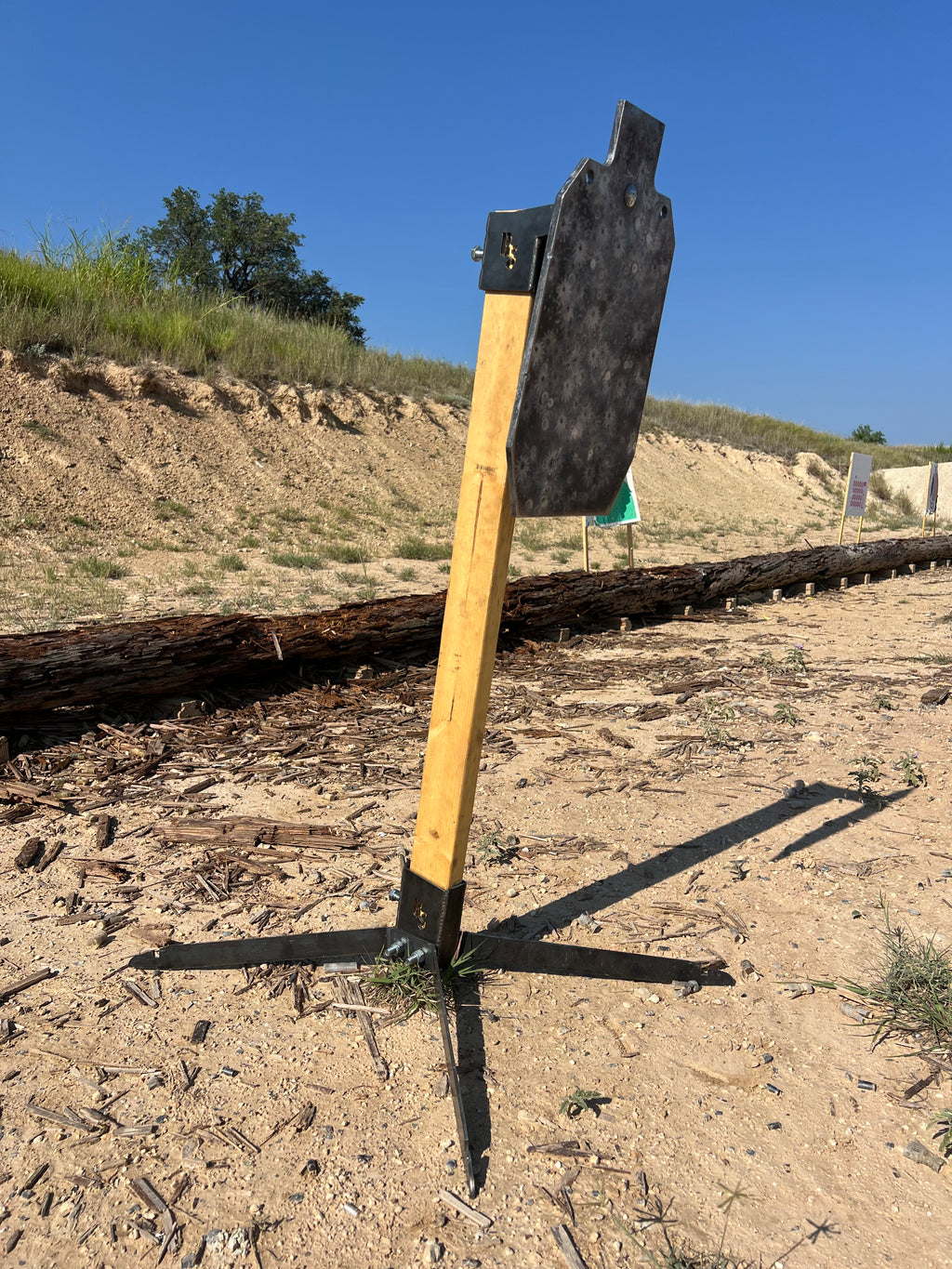 Range Stand and AR500 12x20 Silhouette Target