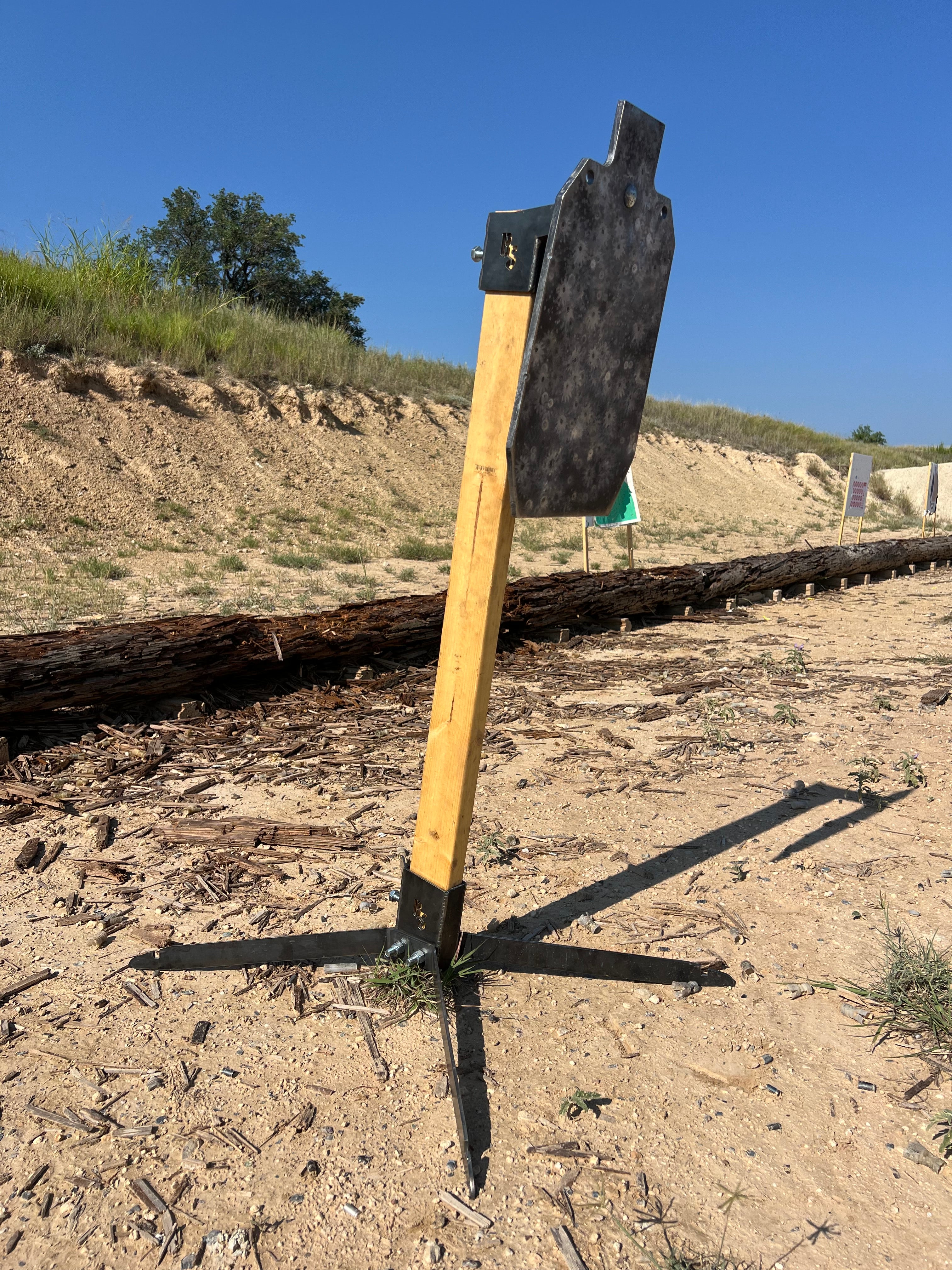 Range Stand and AR500 12x20 Silhouette Target