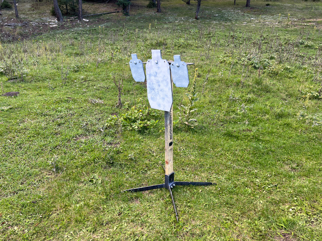 Three-Way Range Stand Package – 12×20 & Two 6×10 AR500 Steel Targets