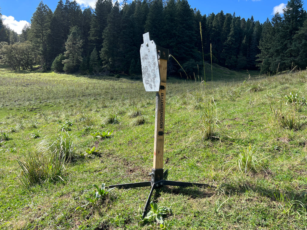 Range Stand – AR500 12×20 Silhouette Steel Target Package (3/8″ Thick) with 2×4 Base System