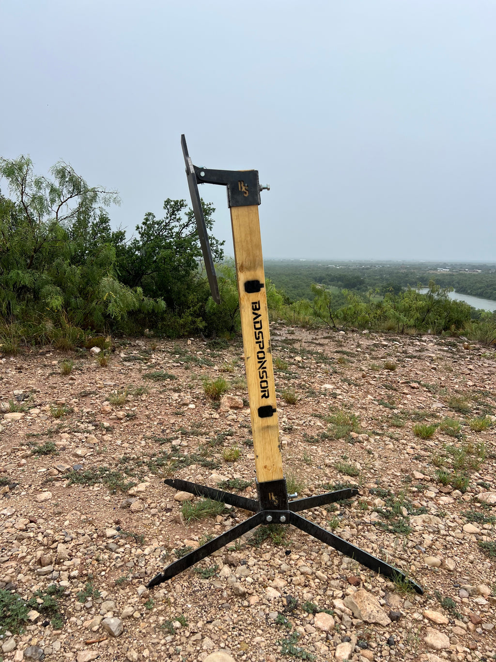 Range Stand and AR500 12x20 Silhouette Target