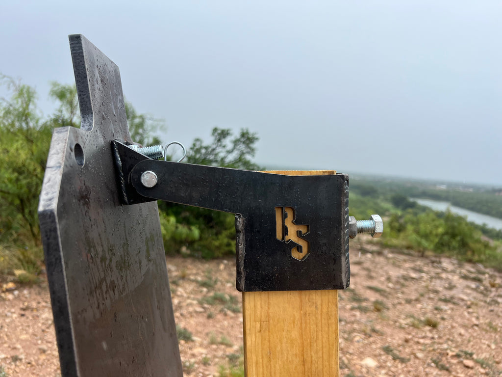 Range Stand and AR500 12x20 Silhouette Target