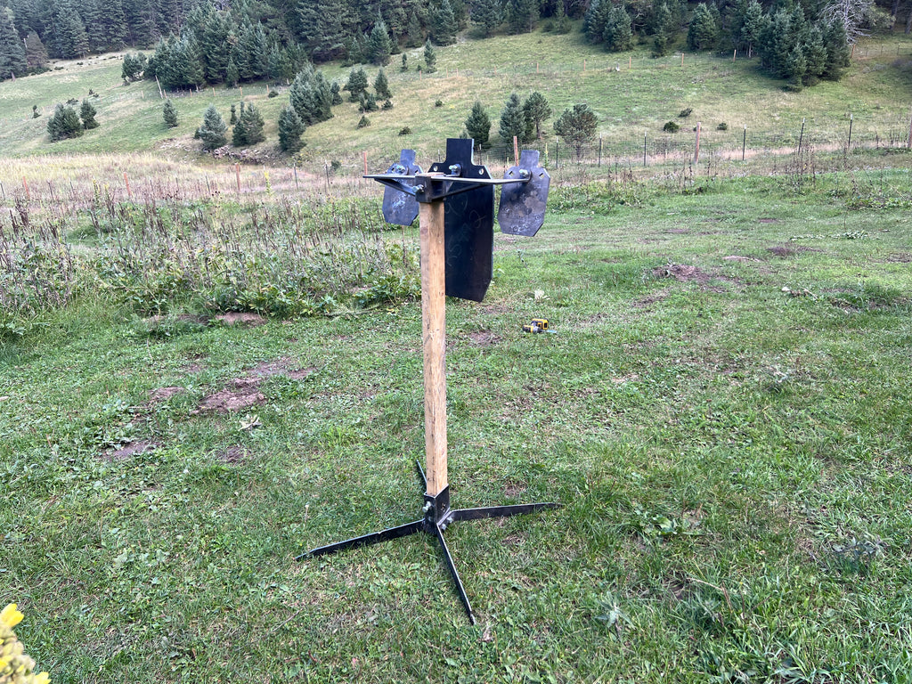 Three-Way Range Stand Package – 12×20 & Two 6×10 AR500 Steel Targets