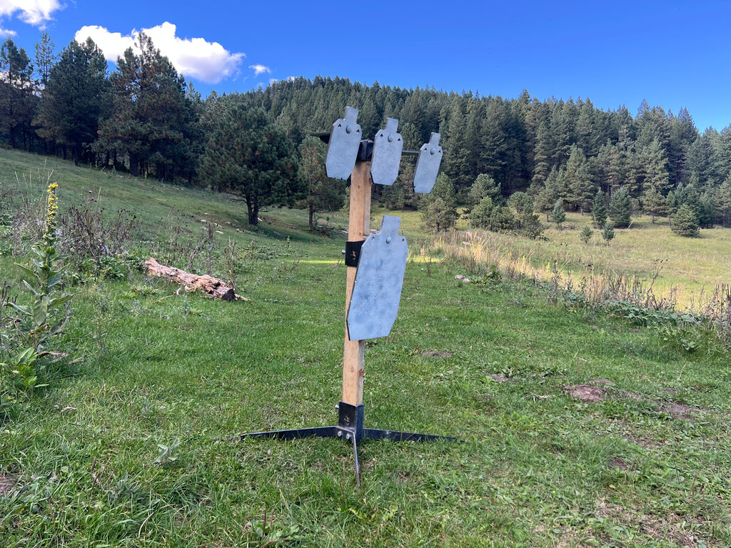 Range Stand – Four-Target AR500 Package with Quick-Release & Three-Way Hanger