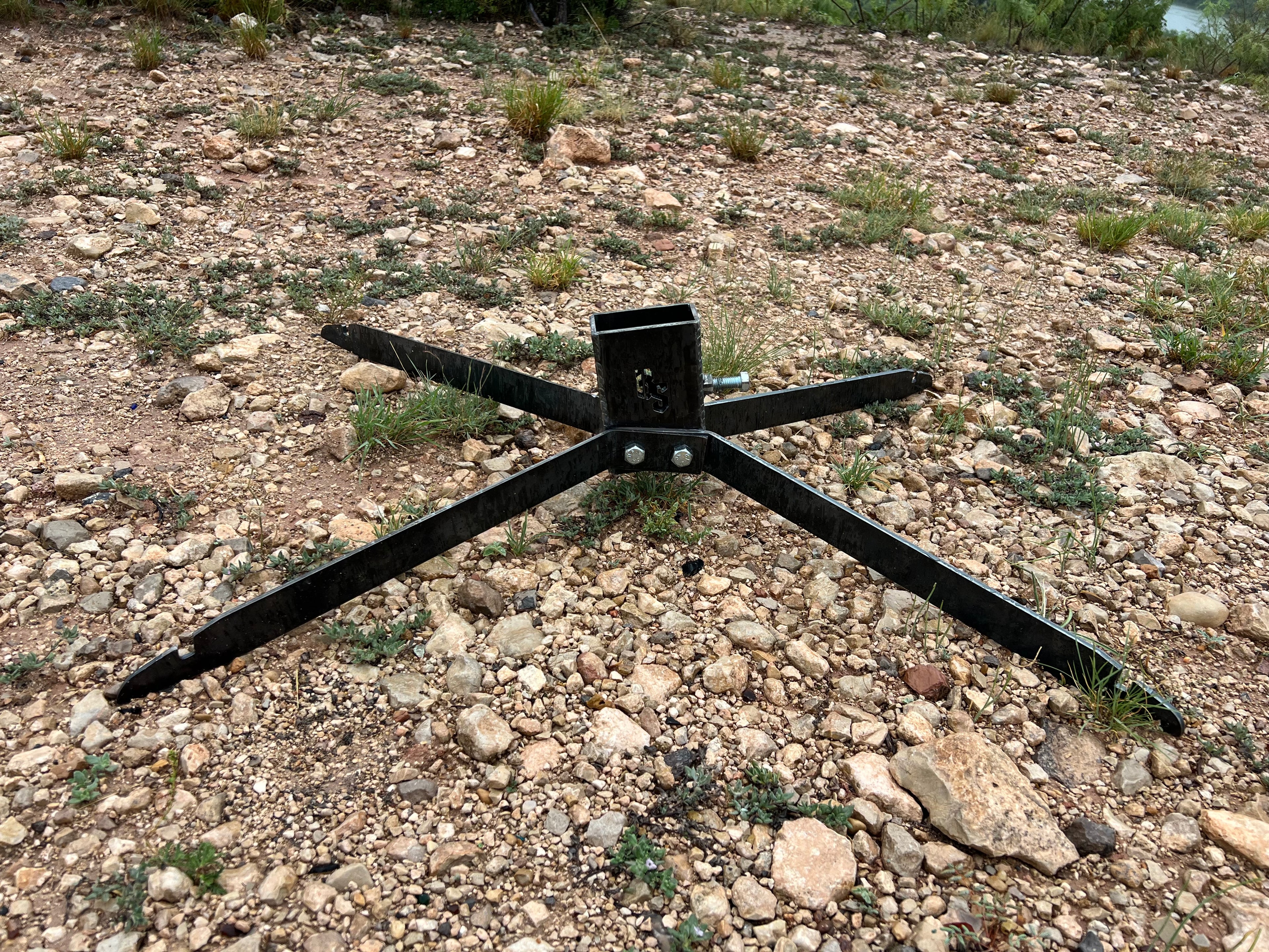 Range Stand and AR500 12x20 Silhouette Target