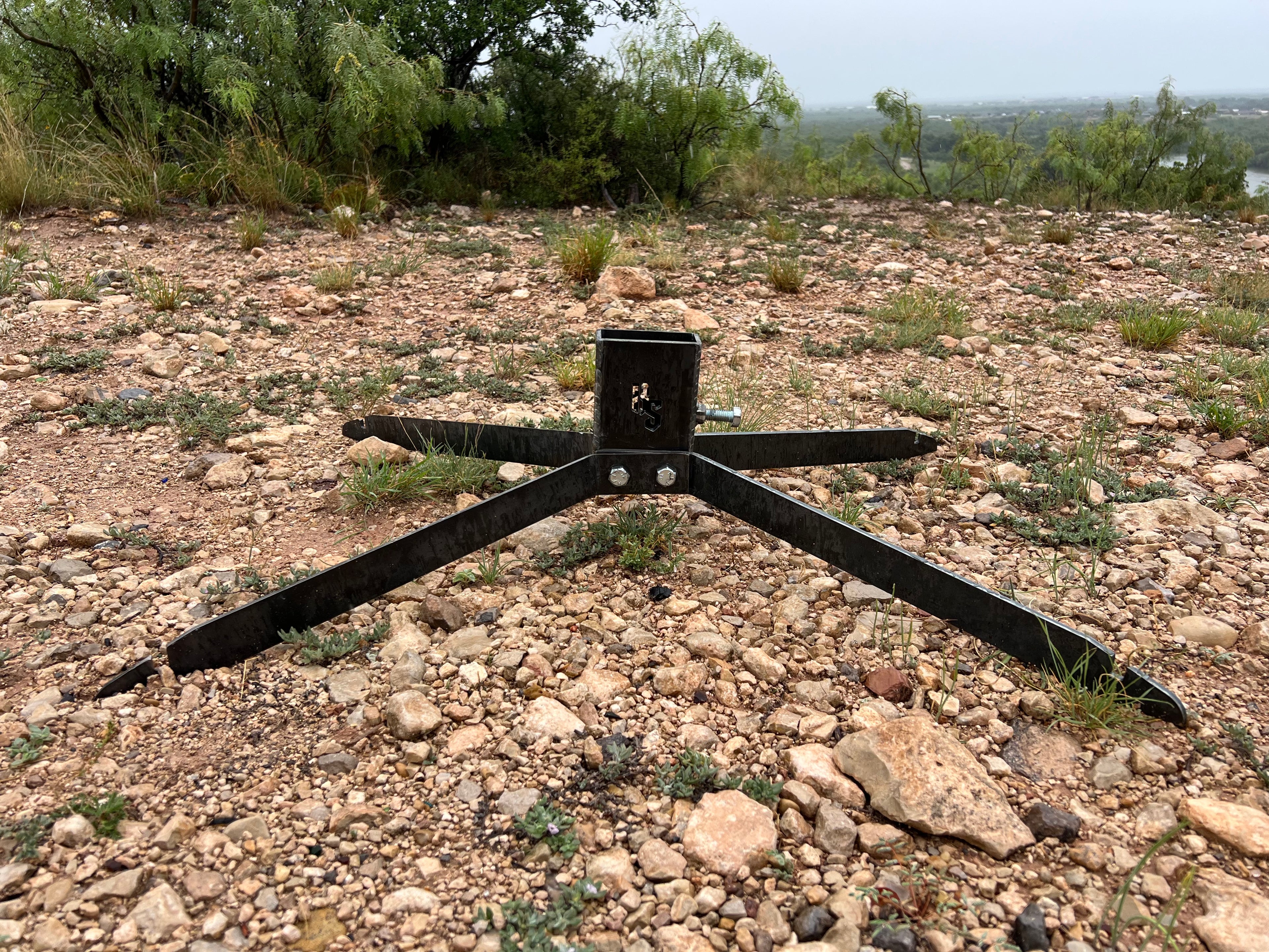 Range Stand and AR500 12x20 Silhouette Target