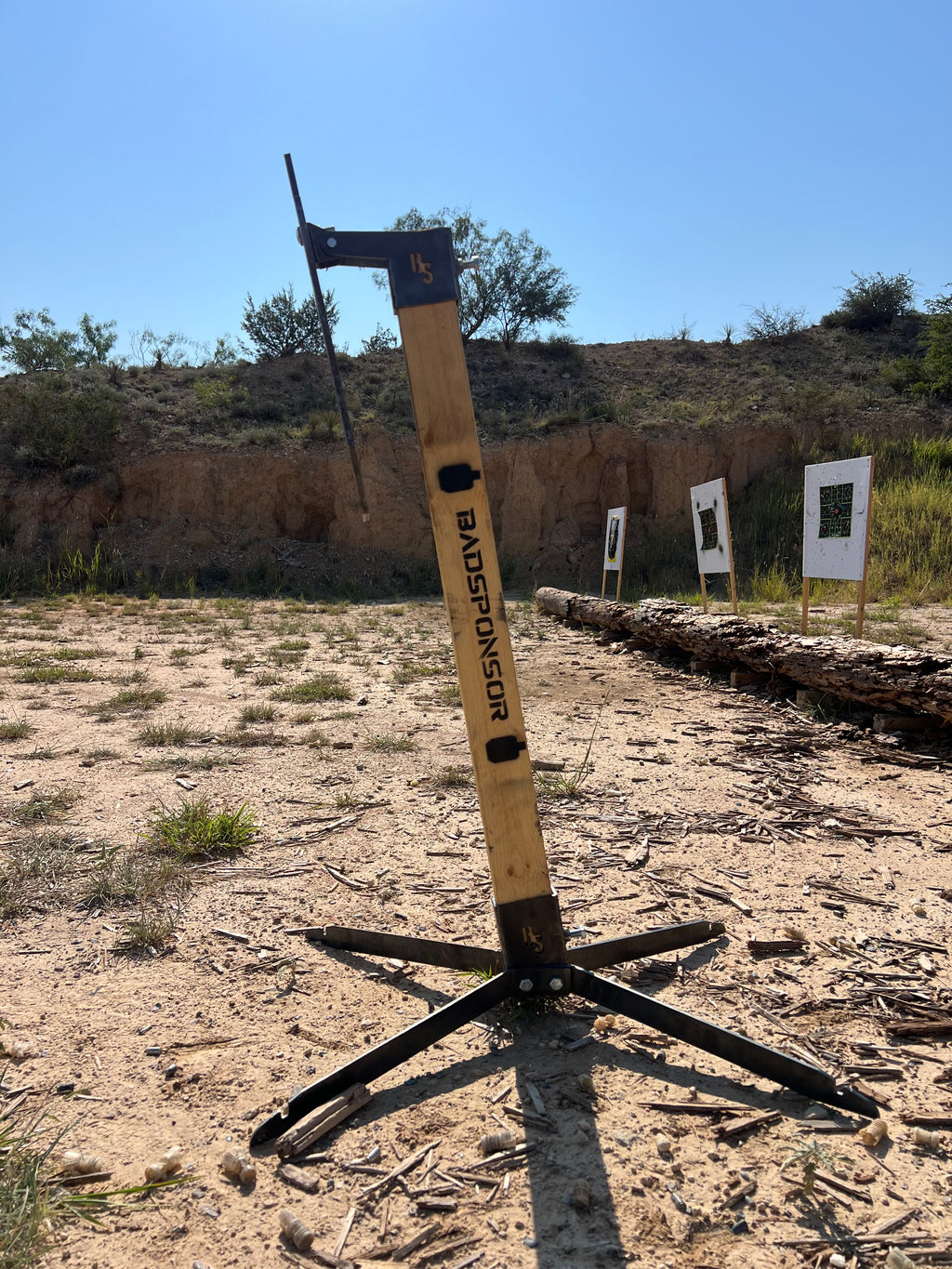 Range Stand and AR500 12x20 Silhouette Target