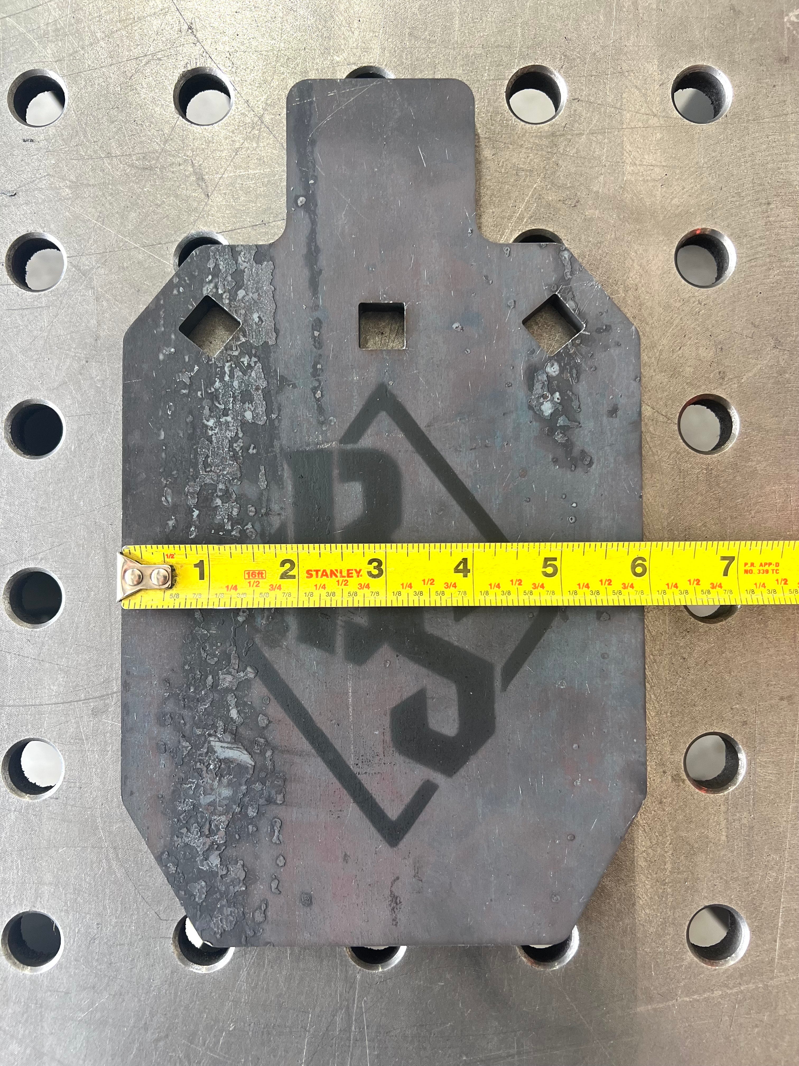 6x10 3/8" AR500 Alpha Zone Steel Target