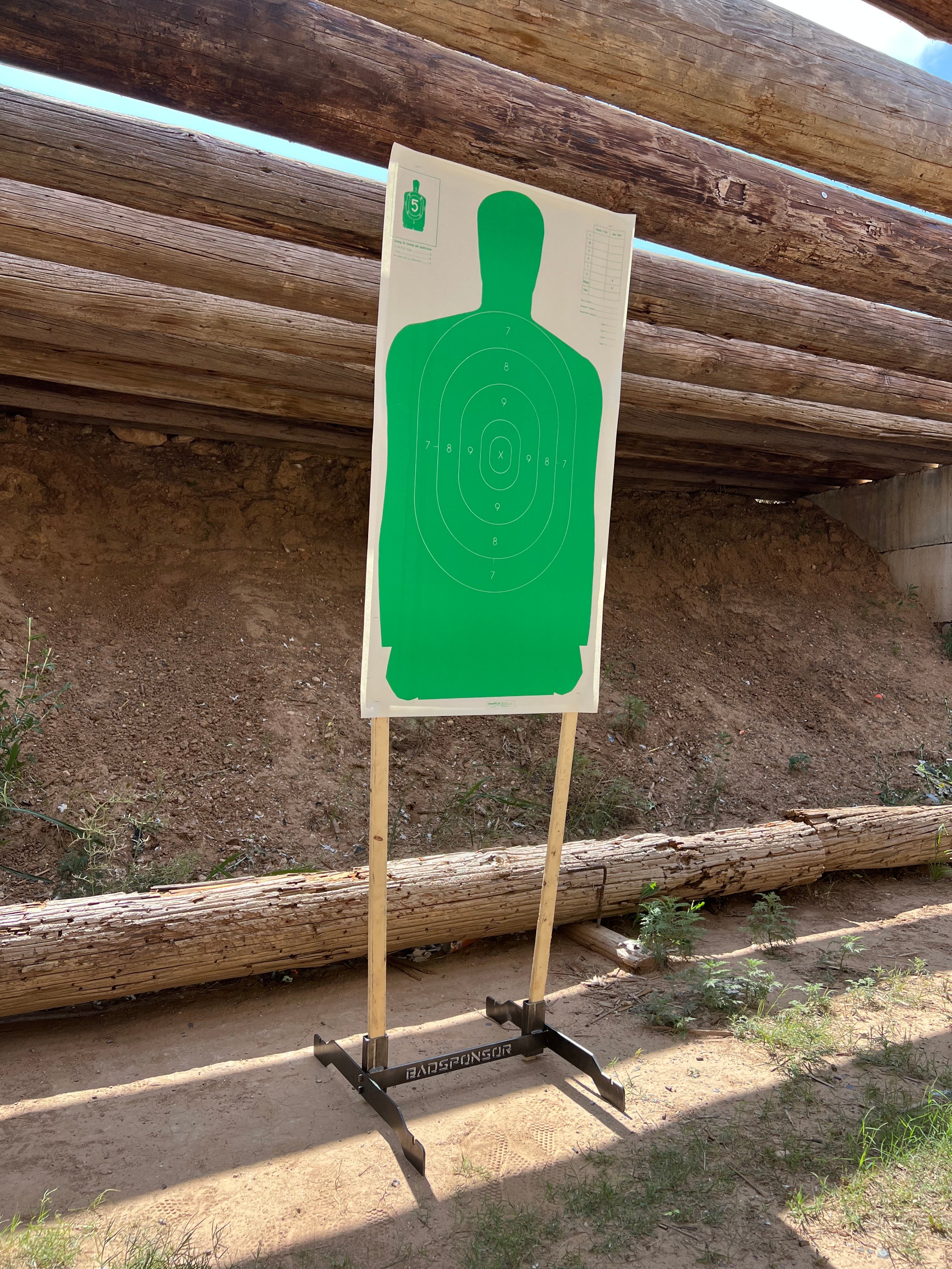 1x2 Pack-Out Paper Target Stand